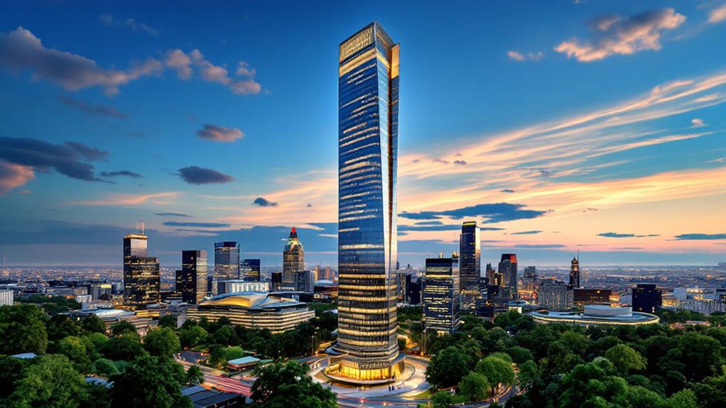 frankfurt s iconic skyscraper landmark