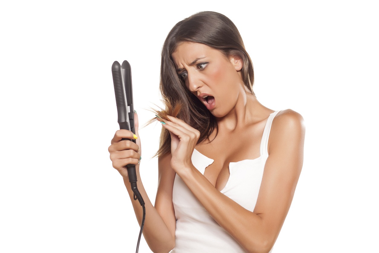Damaged hair due to Heat styling