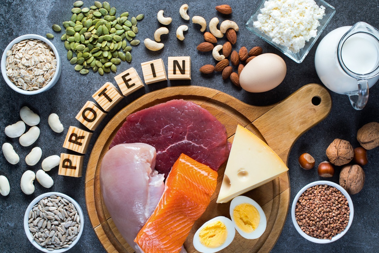 High protein meal for vibrant hair