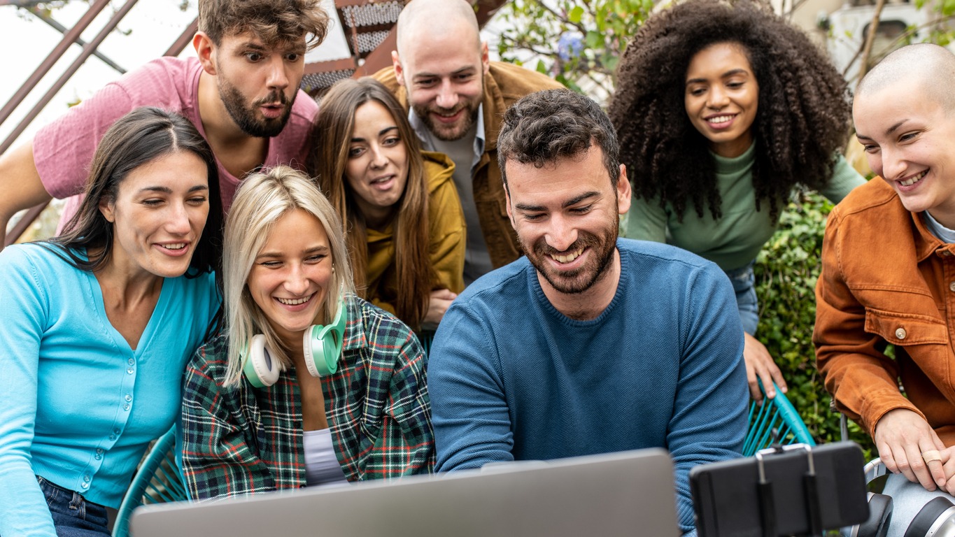 group of digital creator working together